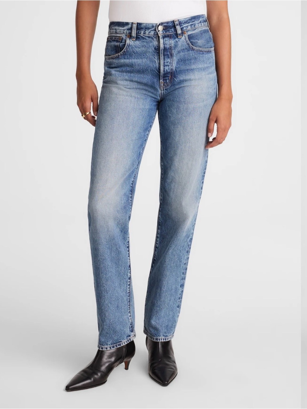 NWOT Madewell Longline Straight Jeans